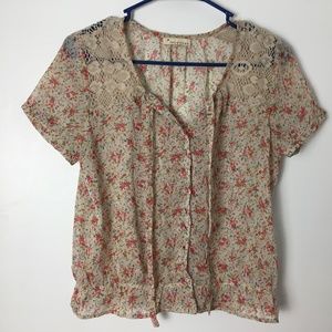 Twentyone Sheer Floral Top